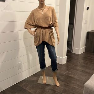 Beautiful Camel Colored Pancho Sweater